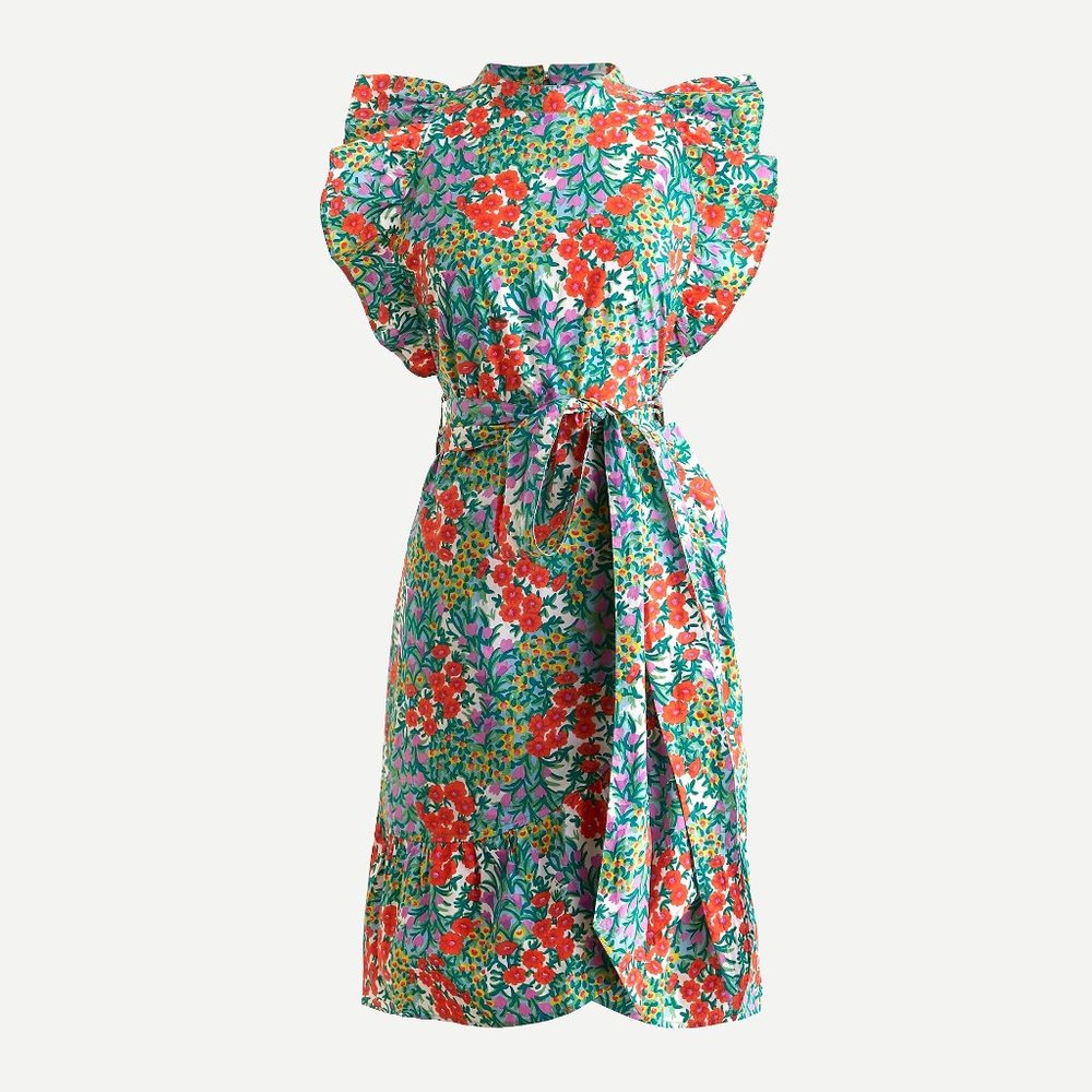 Banjanan Audrey Mini Dress Cottage Garden Print (large)